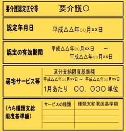 介護保険被保険者証のトリミング画像
