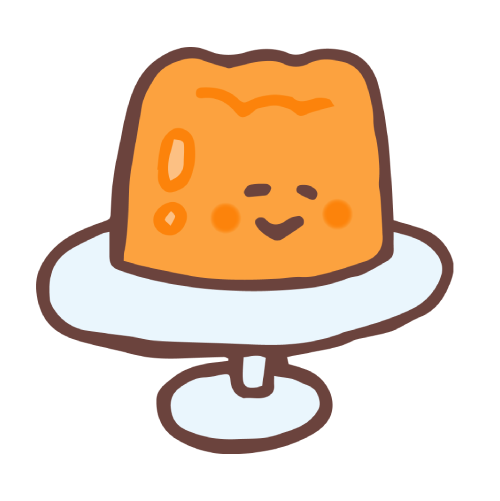 麦茶ゼリーのイラスト