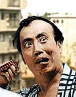 「駅前団地」のDVDのジャケットの伴淳三郎のアップの画像